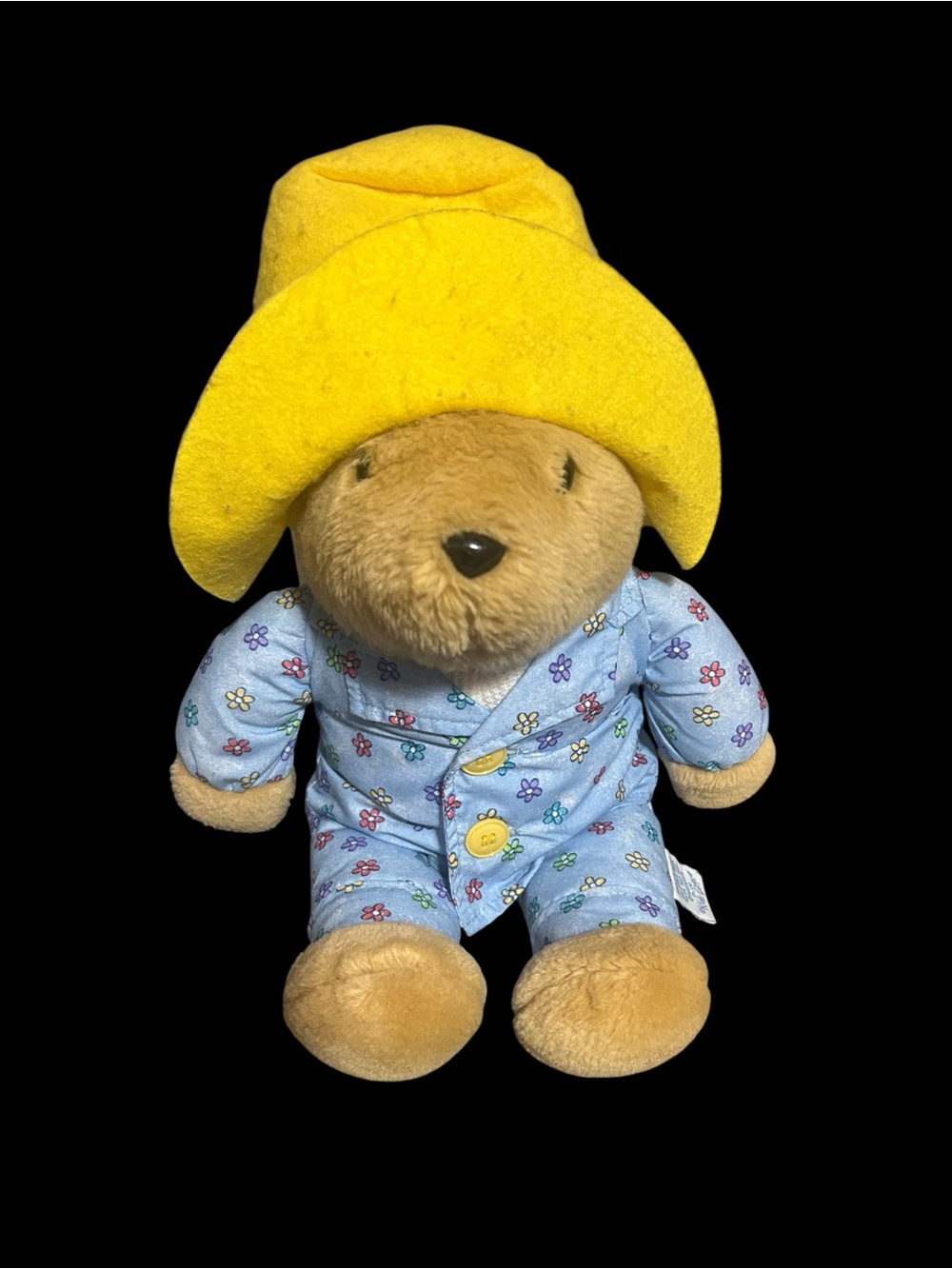 90’s Vintage “Kids Gifts” Snoring Paddington Bear in Blue Pajamas - WORKS!